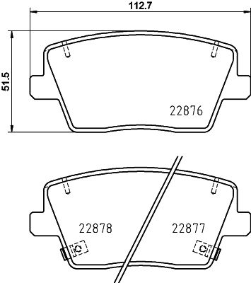 Klocki hamulcowe HELLA 8DB 355 039-431