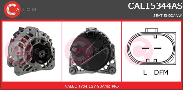 Alternator CASCO CAL15344AS