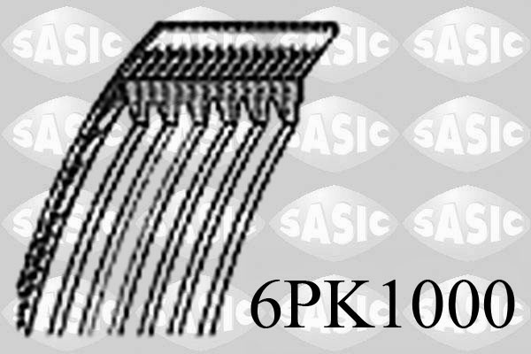 Pasek klinowy wielorowkowy SASIC 6PK1000