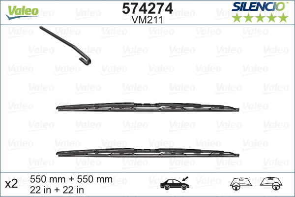 Pióro wycieraczki VALEO 574274
