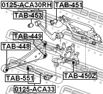 Tuleja wahacza FEBEST TAB-551