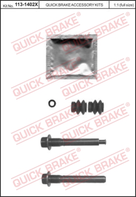 Zestaw tulei prowadzących zacisk hamulca QUICK BRAKE 113-1402X