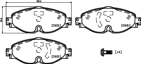Klocki hamulcowe HELLA 8DB 355 023-171