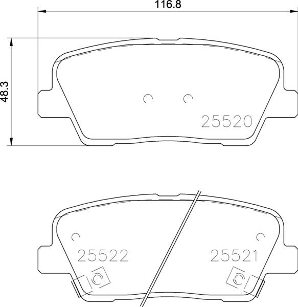 Klocki hamulcowe BREMBO P 30 104