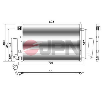 Skraplacz klimatyzacji JPN 60C9110-JPN