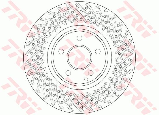 Tarcza hamulcowa TRW DF6079S