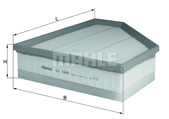 Filtr powietrza KNECHT LX 1640