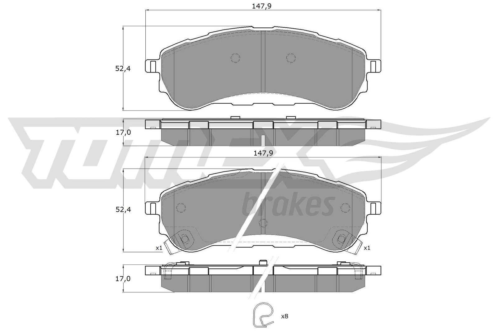 Klocki hamulcowe TOMEX BRAKES TX 19-94