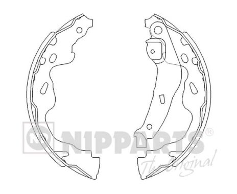 Zestaw szczęk hamulcowych NIPPARTS J3502082