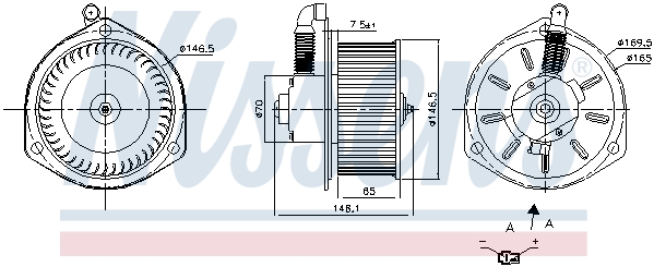Silnik elektryczny dmuchawy NISSENS 87163