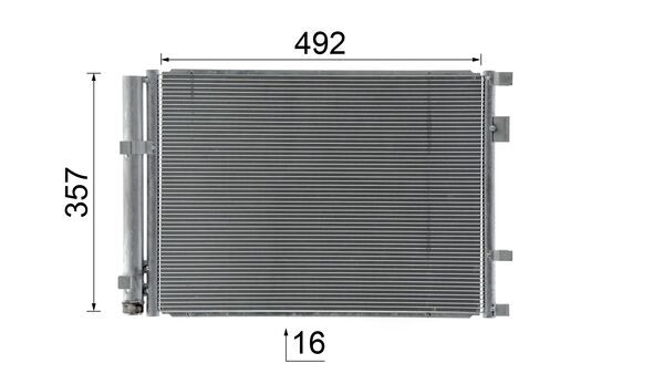 Skraplacz, klimatyzacja MAHLE AC 1055 000S