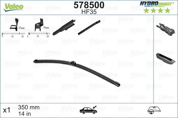 Pióro wycieraczki VALEO 578500