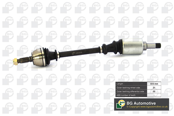 Półoś napędowa BGA DS1405L