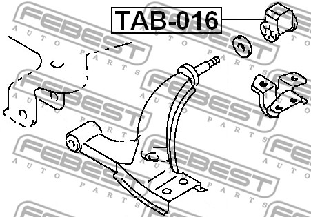Tuleja wahacza FEBEST TAB-016