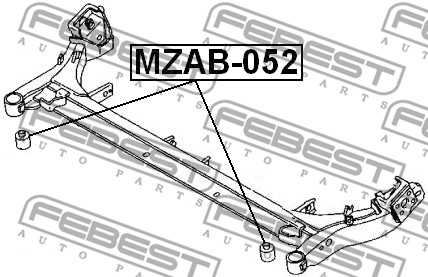 Łożyskowanie  korpusu osi FEBEST MZAB-052