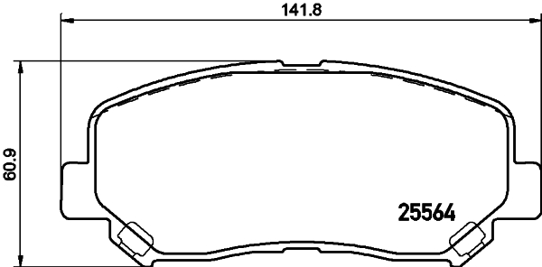 Klocki hamulcowe HELLA 8DB 355 020-511