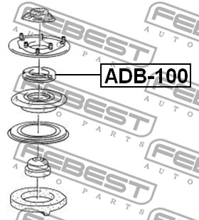 Łożysko walcowe mocowania amortyzatora FEBEST ADB-100