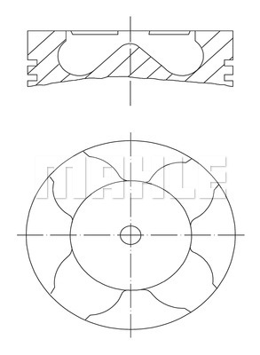 Tłok MAHLE 081 PI 00103 002