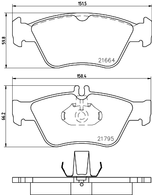 Klocki hamulcowe HELLA 8DB 355 007-831