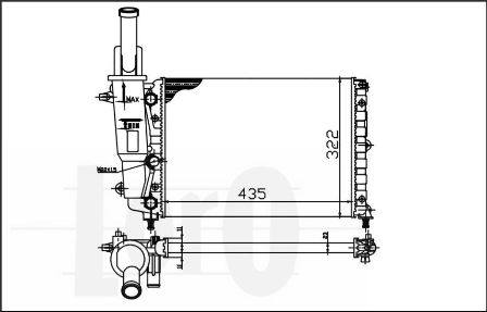 Chłodnica ABAKUS 016-017-0005