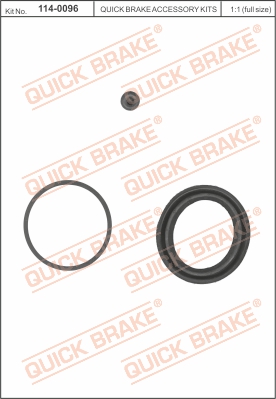 Zestaw naprawczy zacisku hamulcowego QUICK BRAKE 114-0096