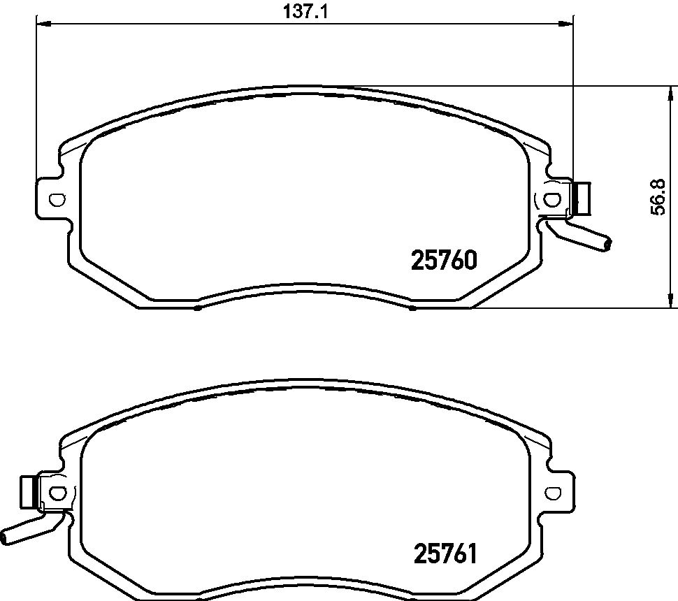 Klocki hamulcowe BREMBO P 78 021