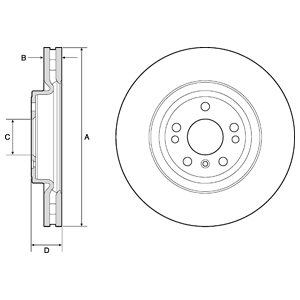 Tarcza hamulcowa DELPHI BG9148C