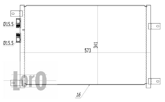 Skraplacz klimatyzacji ABAKUS 002-016-0003