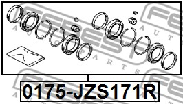 Zestaw naprawczy zacisku FEBEST 0175-JZS171R