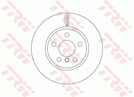 Tarcza hamulcowa TRW DF6757