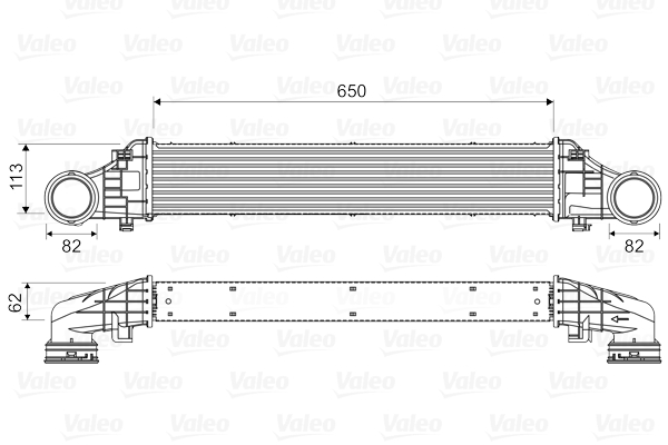 Chłodnica powietrza intercooler VALEO 818587