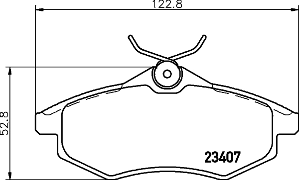 Klocki hamulcowe HELLA 8DB 355 010-161