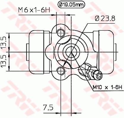 Cylinderek TRW BWD267