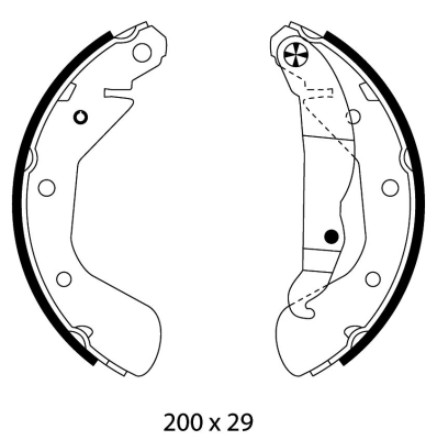 Szczęki hamulcowe HELLA 8DB 355 002-461