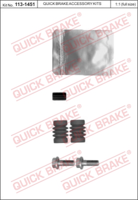 Zestaw naprawczy zacisk hamulcowy QUICK BRAKE 113-1451