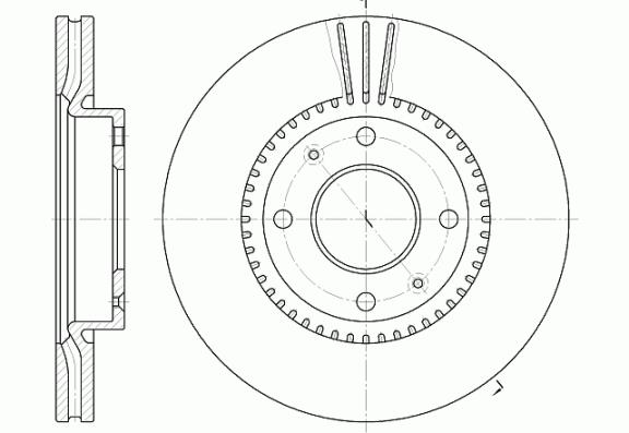 Tarcza hamulcowa REMSA 6668.10