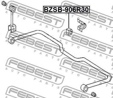 Guma stabilizatora FEBEST BZSB-906R30