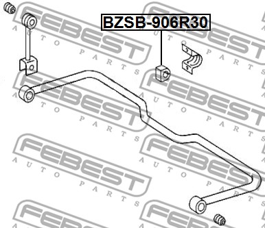 Guma stabilizatora FEBEST BZSB-906R30