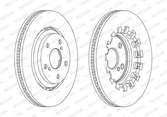 Tarcza hamulcowa FERODO DDF2268C