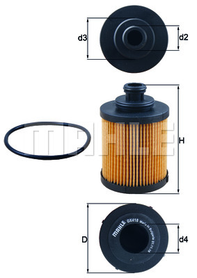 Filtr oleju KNECHT OX 418D