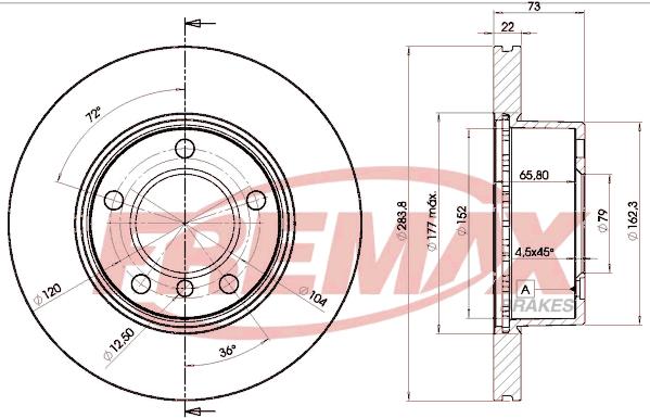 Tarcza hamulcowa FREMAX BD-4629