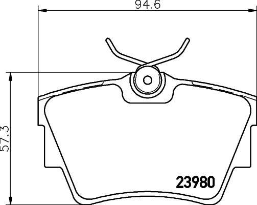 Klocki hamulcowe HELLA 8DB 355 010-761
