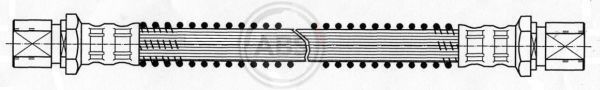 Przewód hamulcowy elastyczny A.B.S. SL 4229