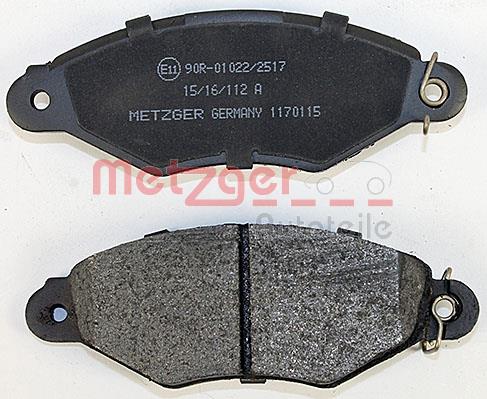 Klocki hamulcowe METZGER 1170115