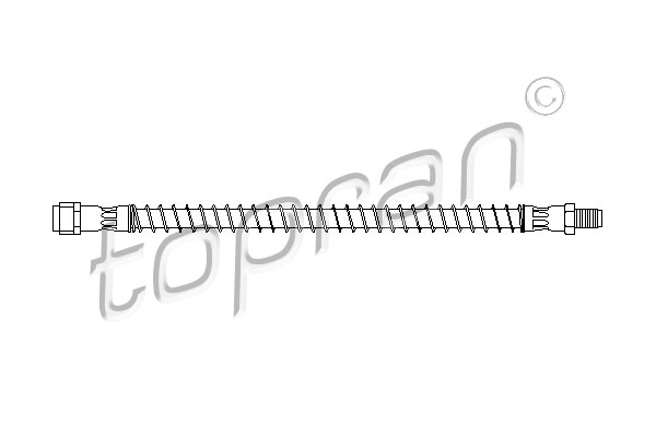 Przewód hamulcowy elastyczny TOPRAN 407 774