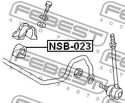 Guma stabilizatora FEBEST NSB-023