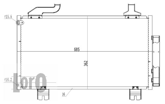 Skraplacz klimatyzacji ABAKUS 018-016-0023