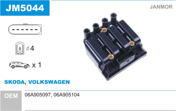 Cewka zapłonowa JANMOR JM5044