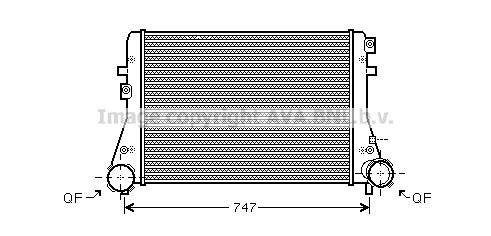 Chłodnica powietrza intercooler AVA QUALITY COOLING VNA4227