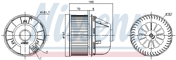 Wentylator wnętrza NISSENS 87489